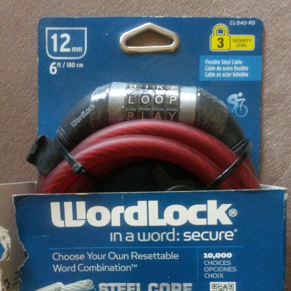 Wordlock Resettable Word Combination Security Lock - Picture 2 of 3